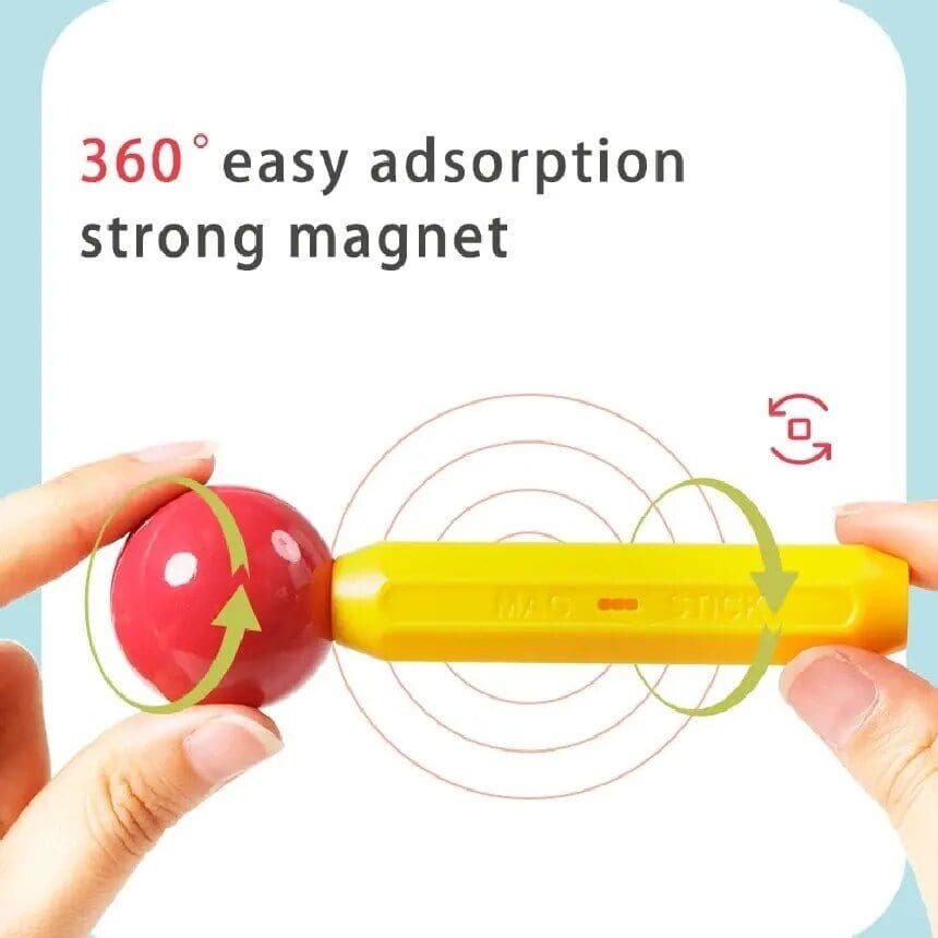 Magnetic makeup tool for eyes and eyebrows.