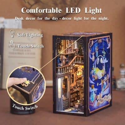 LED night light with touch switch, perfect for children's bedrooms and home decor, offering soft lighting and enchanting scenes.