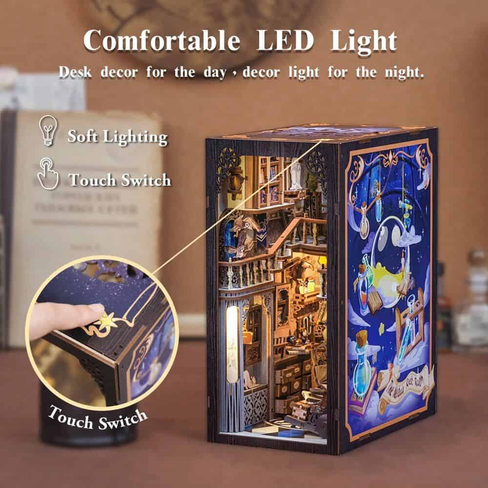 LED night light with touch switch, perfect for children's bedrooms and home decor, offering soft lighting and enchanting scenes.