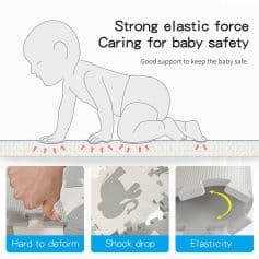 Comfortable baby support mat for safe learning and crawling.