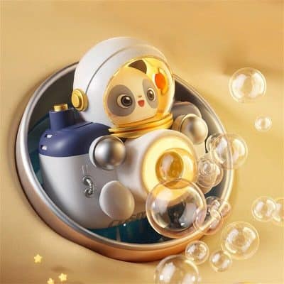 Adorable space-themed robot with astronaut helmet, perfect for kids' toys, collectibles, and educational STEM kits from Monalisa Store.