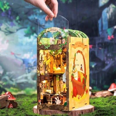 Handmade Christmas LED Advent Calendar with Cute Decorations.