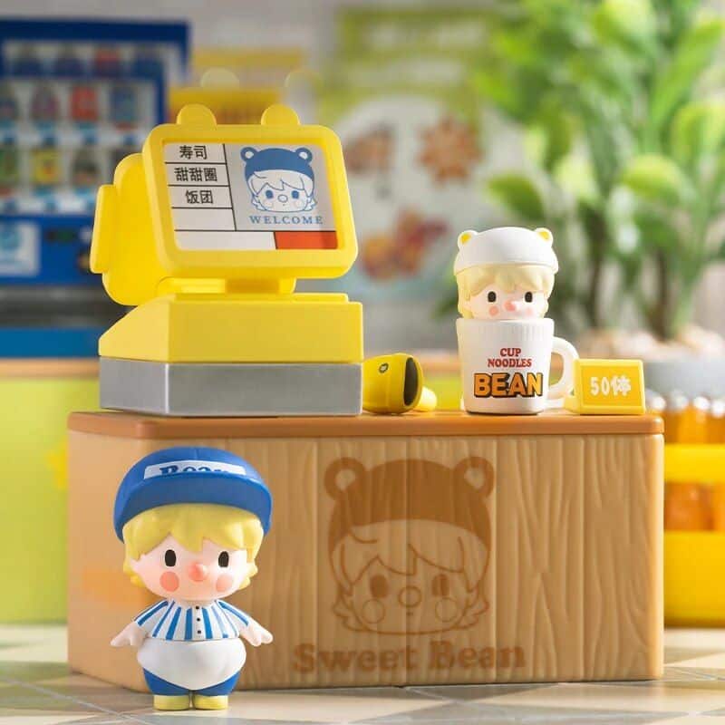Bright toy shop scene with playful characters, colorful accessories, and a welcoming atmosphere, ideal for children's optical and eye care promotions.