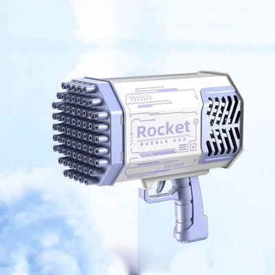 Colorful bubble gun for kids's outdoor fun, safe and easy to operate. Perfect for birthday parties, playdates, and family entertainment. Bright, eye-catching design attracts children and encourages outdoor activity.