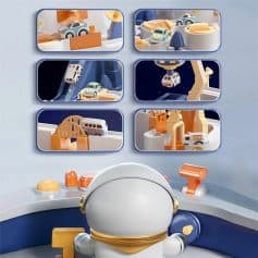 2. Colorful toy parking garage and playset from Monalisa Medical, perfect for kids' entertainment and development, featuring cars, ramps, and themed play zones.