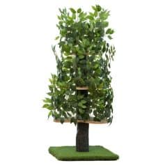 Modern decorative indoor tree with green lush leaves, perfect for stylish home and office decor, providing a natural, calming ambiance with eco-friendly appeal.