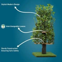 Stylish modern design with interchangeable leaves in a Monalisa Store product, featuring sturdy construction for durability and safety, perfect for enhancing store aesthetic and customer experience.