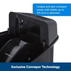 Anti-jam conveyor with 3/4 inch diameter kibble for medical sorting.