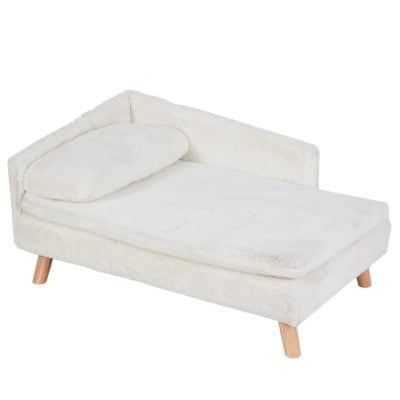 Soft, plush children's sofa with a removable pillow, ideal for playrooms or bedrooms, featuring a contemporary design and wooden legs for durable, stylish comfort.