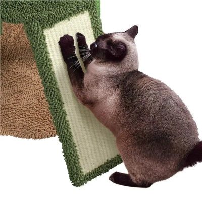 A Siamese cat interacts with a textured scratcher toy, showcasing pet care products available at Monalisa Medical store for optimal pet health and wellness.