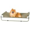 Comfortable outdoor pet bed for small dogs, easy to assemble, lightweight, portable, durable materials, perfect for travel and home use, ensuring pets rest comfortably.
