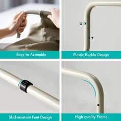 Adjustable lightweight mobility aid with easy assembly and sturdy design, ideal for seniors and disabled individuals seeking reliable walking support.