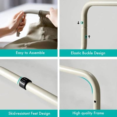 Adjustable lightweight mobility aid with easy assembly and sturdy design, ideal for seniors and disabled individuals seeking reliable walking support.