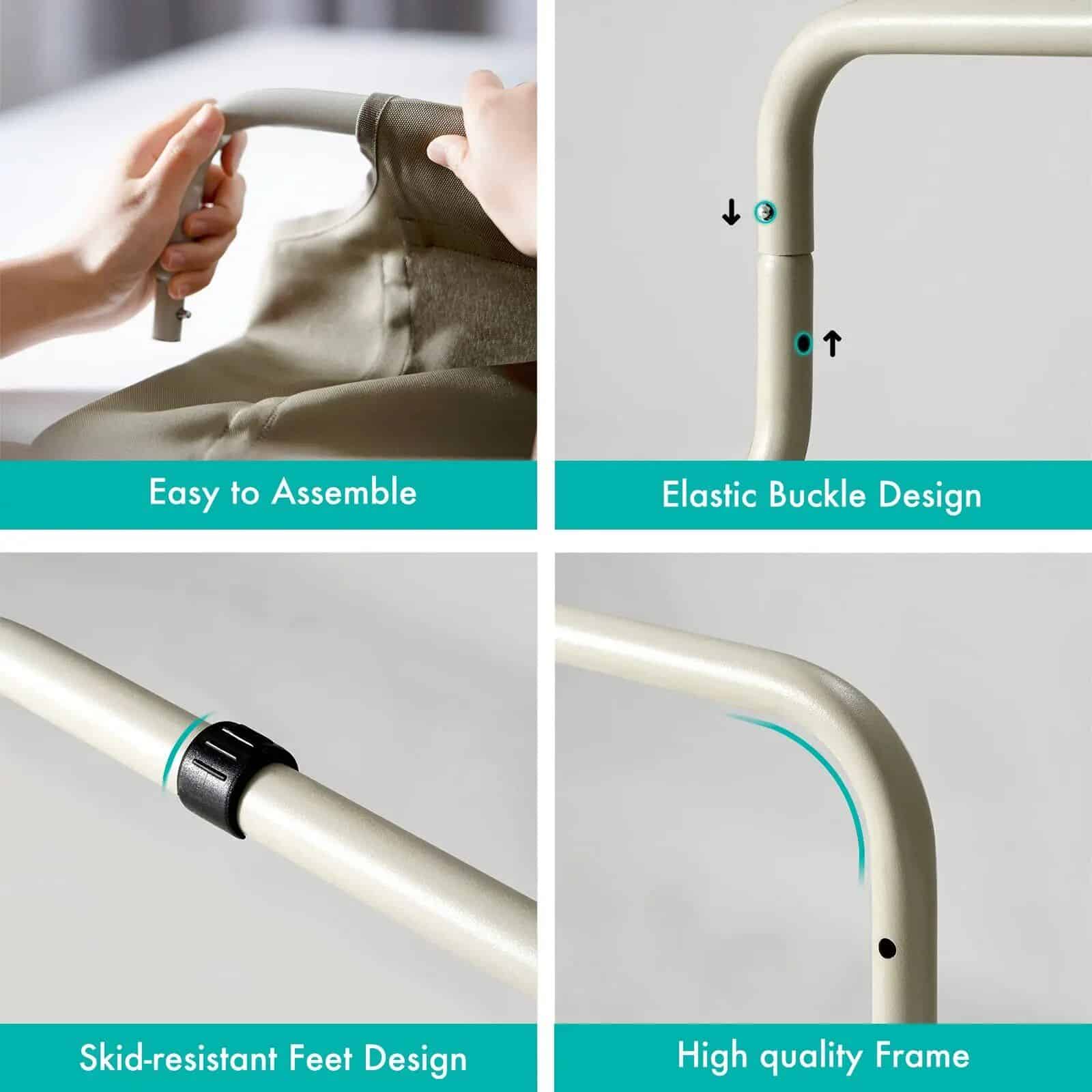 Adjustable lightweight mobility aid with easy assembly and sturdy design, ideal for seniors and disabled individuals seeking reliable walking support.