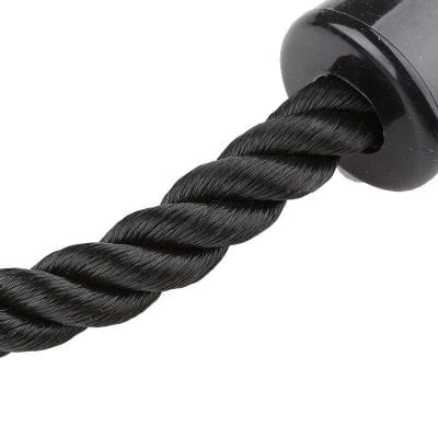 Black twisted steel hair extension fiber - durable synthetic hair for extensions and wig making.