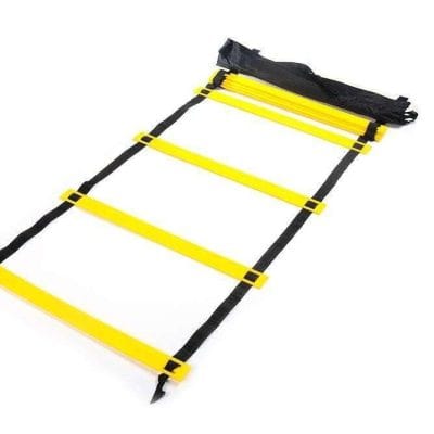 Adjustable speed training agility ladder for fitness, sports, and agility drills. Ideal for athletes, gym workouts, and speed training exercises. Enhance coordination and quickness efficiently.