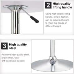 High-quality steel adjustable lift handle for ergonomic comfort and durable support, suitable for salon or medical clinic furniture.