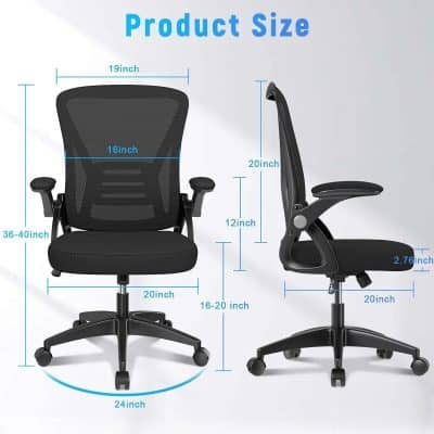 Ergonomic office chair with adjustable height and lumbar support for optimal comfort and productivity. Perfect for home or office workspace.