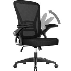 High-quality ergonomic office chair with adjustable armrests and mesh backrest for better airflow, ideal for workspace comfort and health.