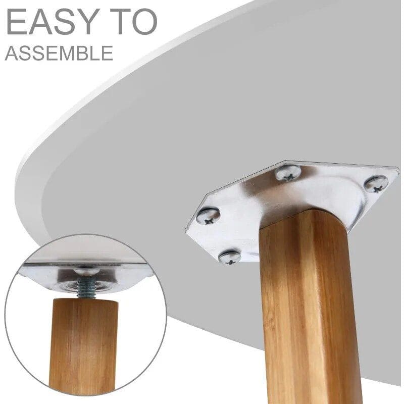 Optical store furniture, durable wooden table legs, easy-to-assemble modern furniture, stylish dining table for home, office furniture, high-quality wood table.