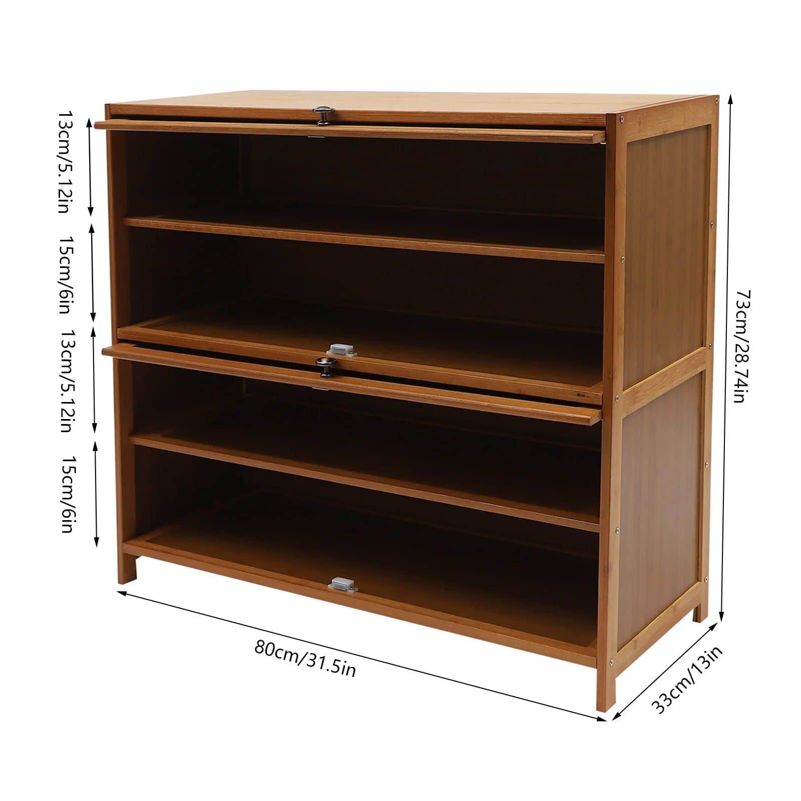 Durable wooden shoe rack with multiple shelves for organized footwear storage, ideal for entryways and closets.