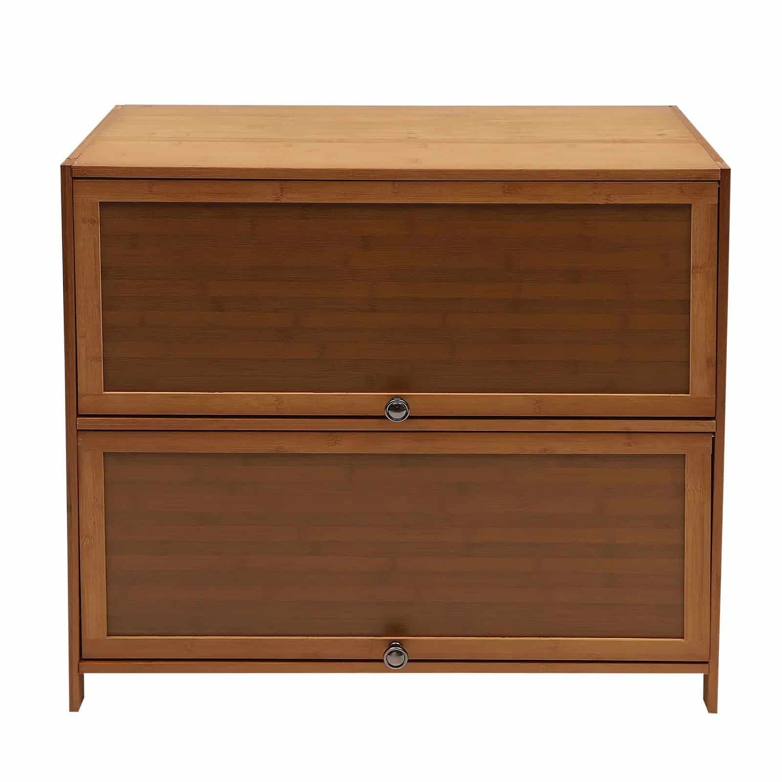 Elegant wooden storage cabinet ideal for optometry clinics, medical offices, and eye care centers to organize instruments and supplies seamlessly.