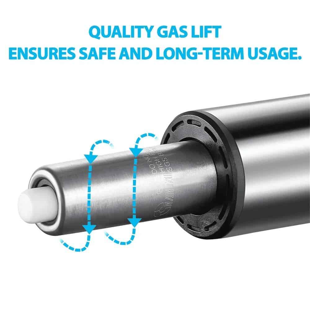 Highly durable gas lift for medical and office furniture, ensuring smooth height adjustment and long-term reliable performance in healthcare settings.