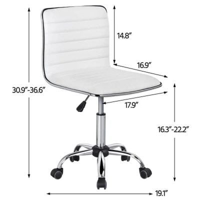 Comfortable task chair ideal for medical or professional environments with durable design and smooth wheels.