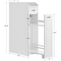 Optometry storage cabinet with adjustable shelves and locking drawer for eye care and optical supplies. Perfect for optometry clinics, eye shops, and medical offices.