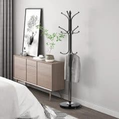 Modern coat stand for home and office decor.