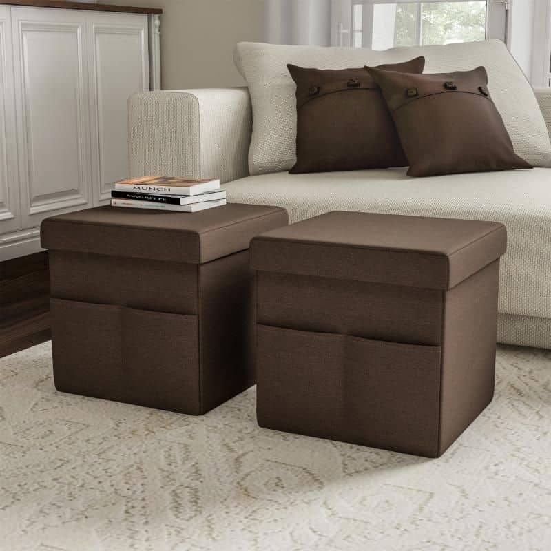 Stylish brown ottomans with storage for living rooms and home decor. Perfect for extra seating or organizing essentials. Enhance your space with Monalisa Medical furniture.