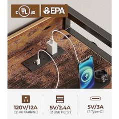 High-quality power outlet for electronics with dual AC outlets, USB ports, and a Type-C port, ideal for optometric and eyewear businesses.