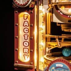 Bright, vintage gambling store sign illuminated with bulbs at night, showcasing retro style and vibrant colors. Perfect for casino, gaming, or entertainment venue SEO.
