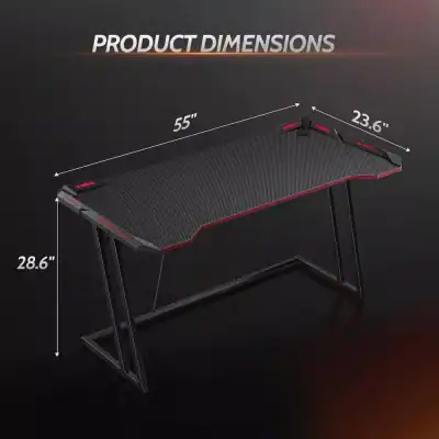 High-quality gaming desk measuring 55
