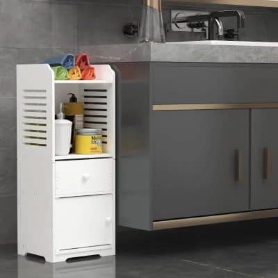 High-quality white storage cart with drawers and shelves, perfect for organizing skincare, medical, and salon essentials. Compact and stylish for professional or home use.