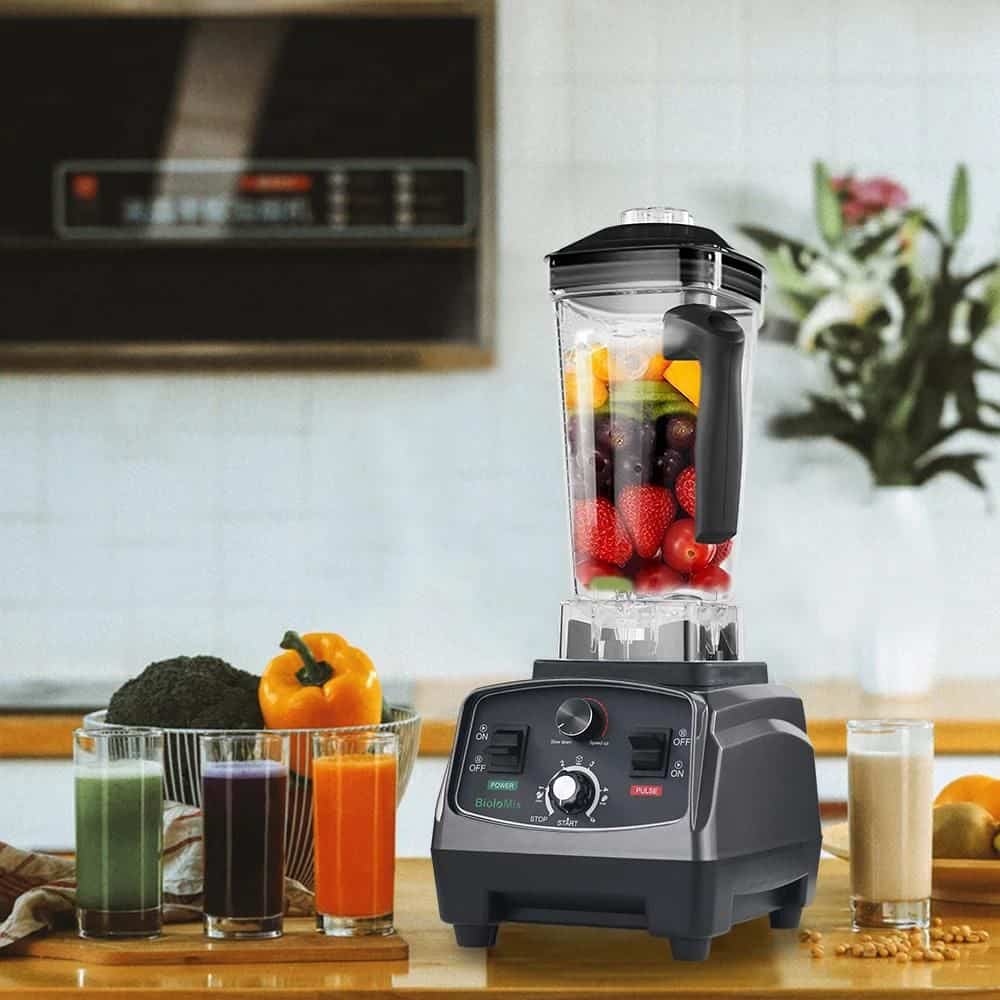 High-power Vitamix blender for healthy smoothies and nutrition. Durable, professional-quality blending machine perfect for home or commercial use.