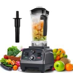 High-speed commercial blender for smoothies and juices, perfect for healthy eating.