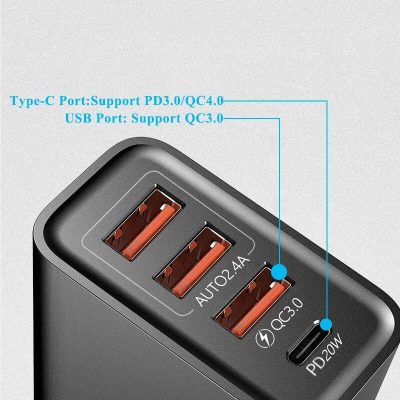 High-speed USB-C and USB ports for fast device charging.