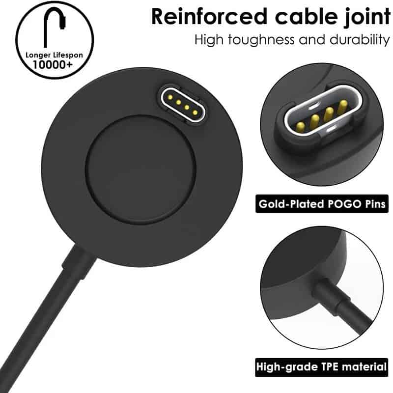 Fast, reliable wireless charging for devices, incorporating reinforced cable joint and premium TPE material for durability. Compatible with various smartphones and accessories.