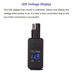 A portable LED voltage display device with built-in voltmeter, ideal for monitoring power voltage levels in medical and healthcare settings, ensuring safe operation of medical equipment.