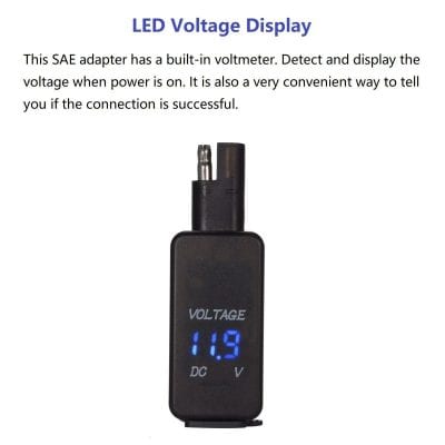 A portable LED voltage display device with built-in voltmeter, ideal for monitoring power voltage levels in medical and healthcare settings, ensuring safe operation of medical equipment.