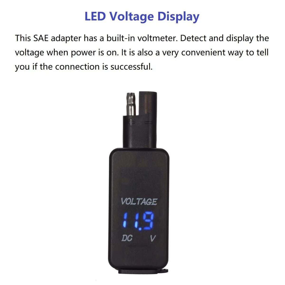 A portable LED voltage display device with built-in voltmeter, ideal for monitoring power voltage levels in medical and healthcare settings, ensuring safe operation of medical equipment.