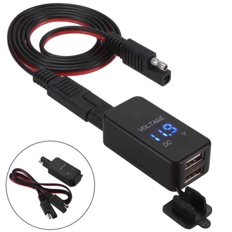Portable USB voltage tester for auto and electronic devices.