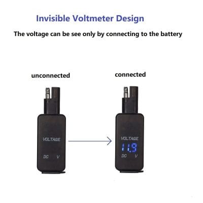Compact digital voltmeter display for electrical safety and device monitoring.