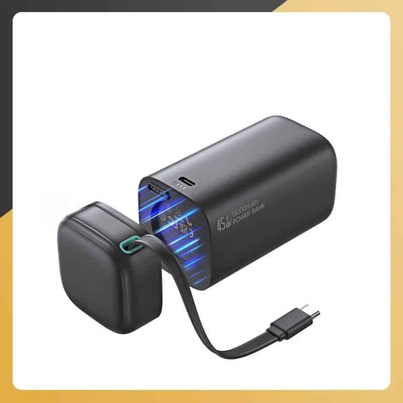 High-capacity 45W portable power bank, ideal for charging medical and optical devices on the go, with fast charging and reliable power source.