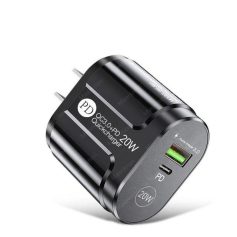 High-speed 20W PD USB-C fast charger for smartphones and tablets, compatible with 3.0 quick charging, lightweight and reliable power adapter, perfect for travel and everyday use.
