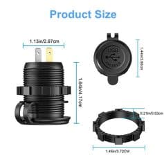 High-quality USB car charger adapter compatible with various vehicle models, featuring fast charging capabilities and durable construction for reliable mobile device power on the go.