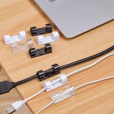Mini Cable Clips for Power Cables, USB Cables, and Chargers.