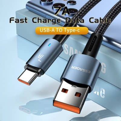 High-speed USB Type-C charging cable for quick device power-up at Monalisa Medical Store. Durable, versatile, perfect for smartphones and electronics. Buy now for reliable connectivity.