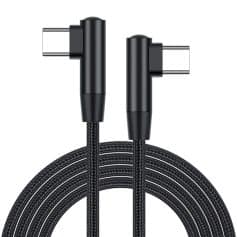 High-quality black USB-C charging cables with durable braided design for fast and reliable power transfer to smartphones, tablets, and laptops.